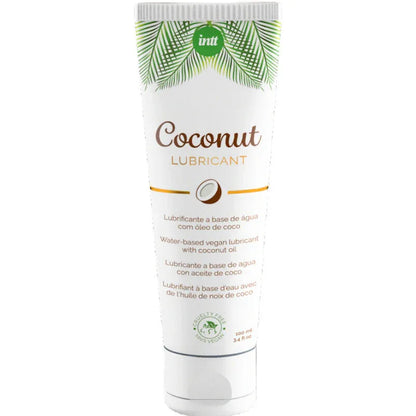 Intt – Lubrifiant Végétalien Base D'Eau au Saveur Intense de Noix de Coco