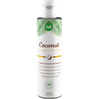 Intt – Huile de Massage Végétalienne Douce au Saveur Relaxante de Noix de Coco