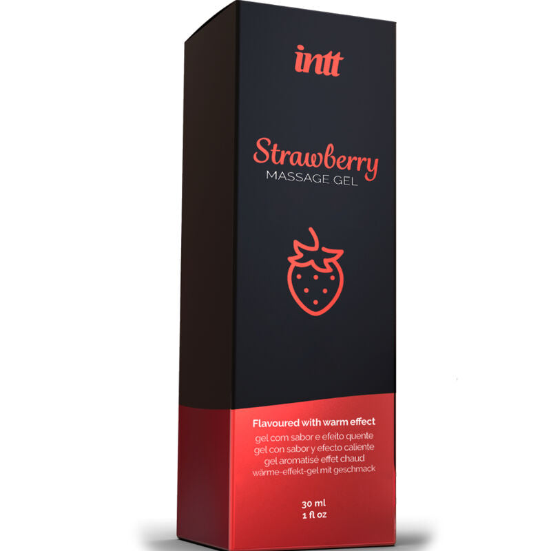 INTT MASSAGE &amp; ORAL SEX - MASSAGE GEL EFFET CHAUD SAVEUR FRAISE