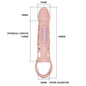 PRETTY LOVE - FUNDA EXTENSORA DE PENE HARRISON CON VIBRACIÓN Y CORREA 13,5 CM