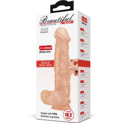 DANCE - BELLE RENCONTRE BERGRISI GODE RÉALISTE FLEXIBLE 26 CM NATUREL