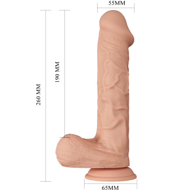 DANCE - BELLE RENCONTRE BERGRISI GODE RÉALISTE FLEXIBLE 26 CM NATUREL