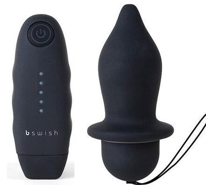 B SWISH - PLUG VIBRADOR NEGRO CLÁSICO CON RELLENO