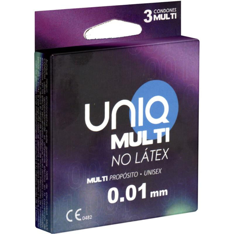UNIQ - MULTI PRESERVATIFS SANS LATEX 3 UNITS