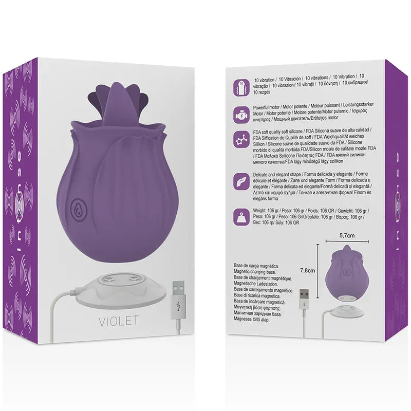 Intense – Violet cl Toris Stimulateur 10 Vibrations Lilas