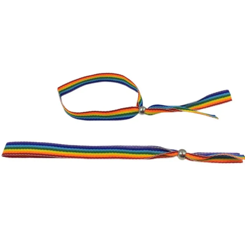 Pride – Bracelet Balle en Argent Drapeau Lgbt