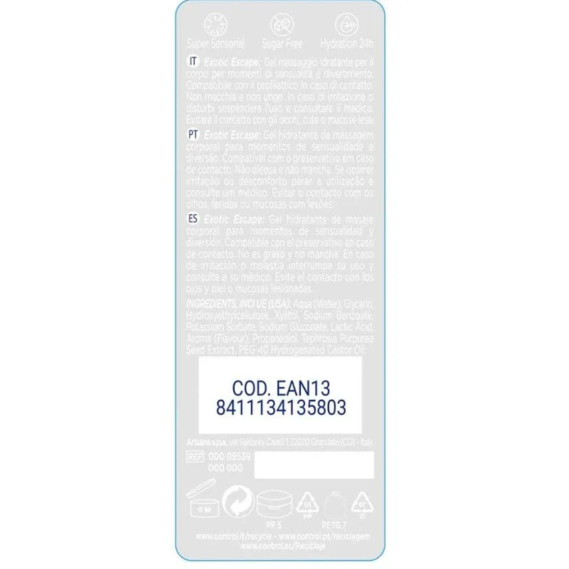 Control – 2 en 1 Massage & Plaisir Exotique 200 ml