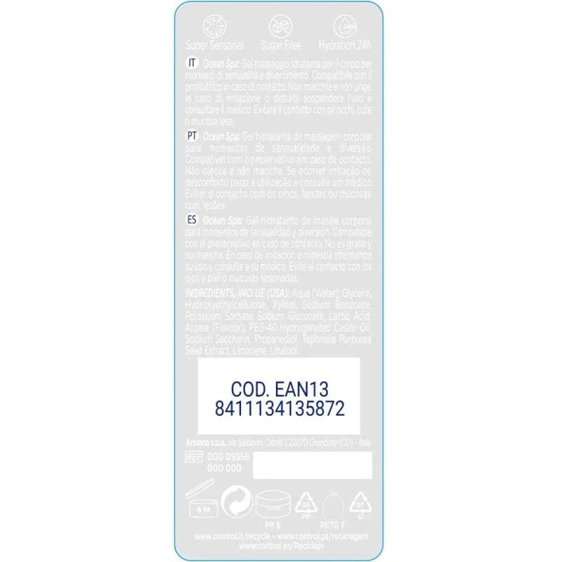 Control – 2 en 1 Massage & Plaisir Mer Méditerranée 200 ml