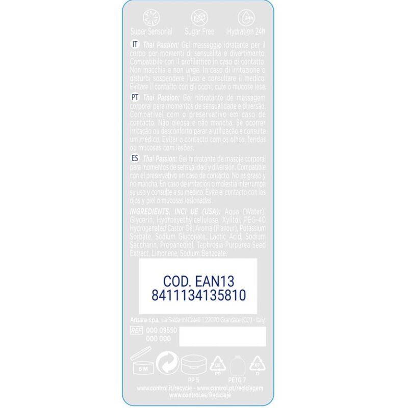 CONTROL - 2 IN 1 MASSAGE &amp; PLAISIR THAI PASSION 200 ML