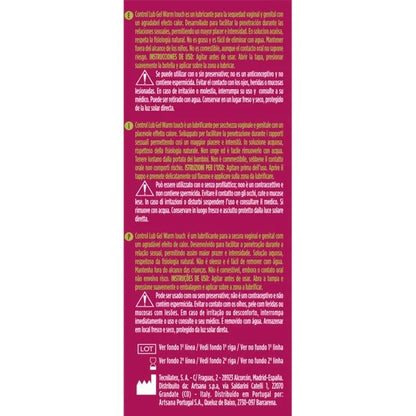 Control – Gel Lubrifiant Effet Chaleur Lub 75 ml – Sensations Intenses & Excitation Maximale