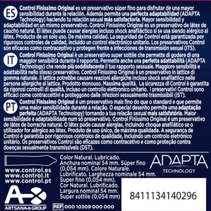 CONTROL - PRESERVATIFS FINISSIMO 3 UNITS