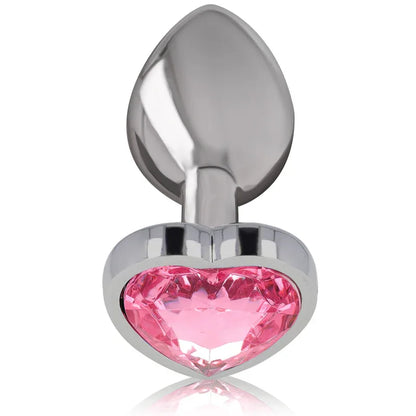 Intense – Plug Anal en Métal Aluminium Coeur Rose taille S