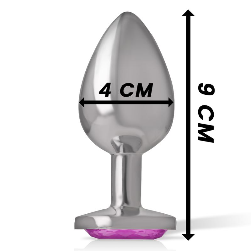INTENSE - ANAL PLUG IN MÉTAL ALUMINUM COEUR ROSE TAILLE L