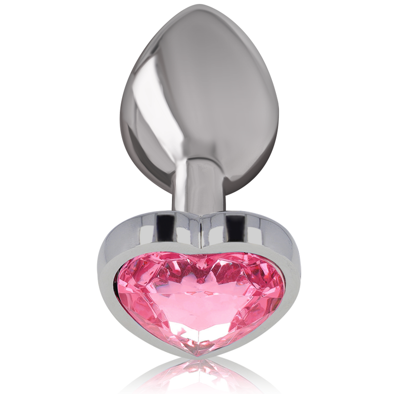 INTENSE - ANAL PLUG IN MÉTAL ALUMINUM COEUR ROSE TAILLE L