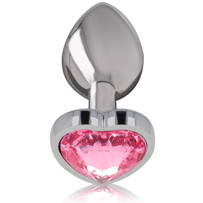INTENSE - ANAL PLUG IN MÉTAL ALUMINUM COEUR ROSE TAILLE L