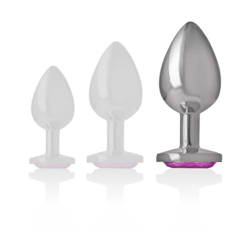 INTENSE - ANAL PLUG IN MÉTAL ALUMINUM COEUR ROSE TAILLE L
