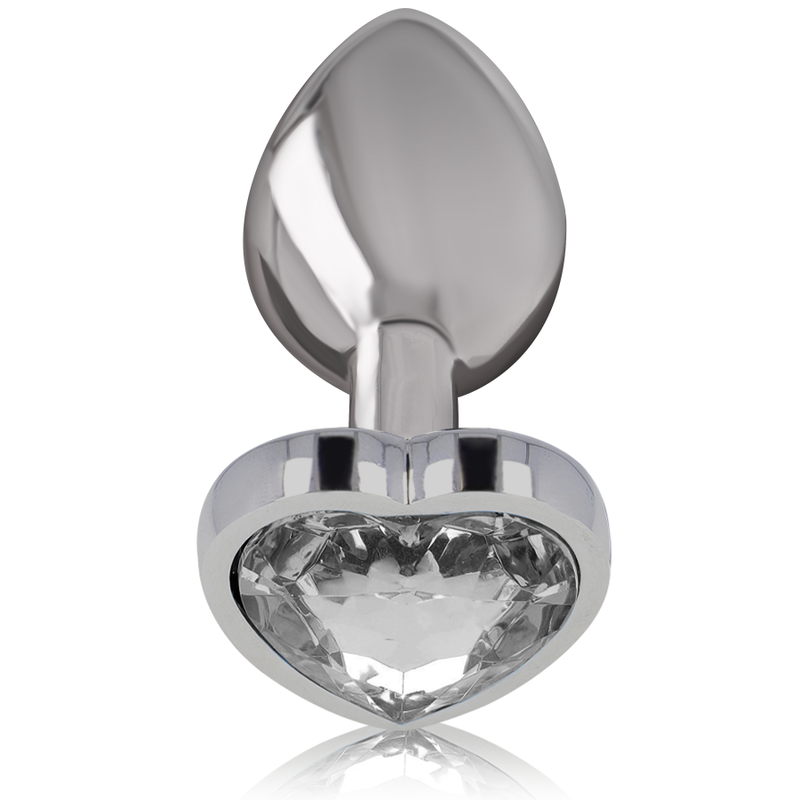 INTENSE - PLUG ANAL MÉTAL ALUMINUM COEUR BLANC TAILLE M