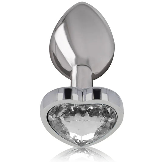 Intense – Plug Anal Métal Aluminium Coeur Blanc taille M
