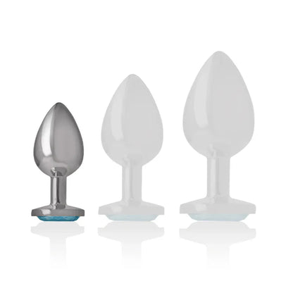 Intense – Plug Anal Métal Aluminium Coeur Bleu taille S