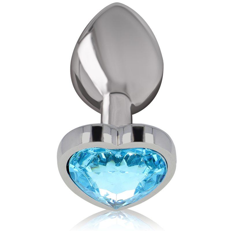INTENSE - PLUG ANAL MÉTAL ALUMINUM COEUR BLEU TAILLE S