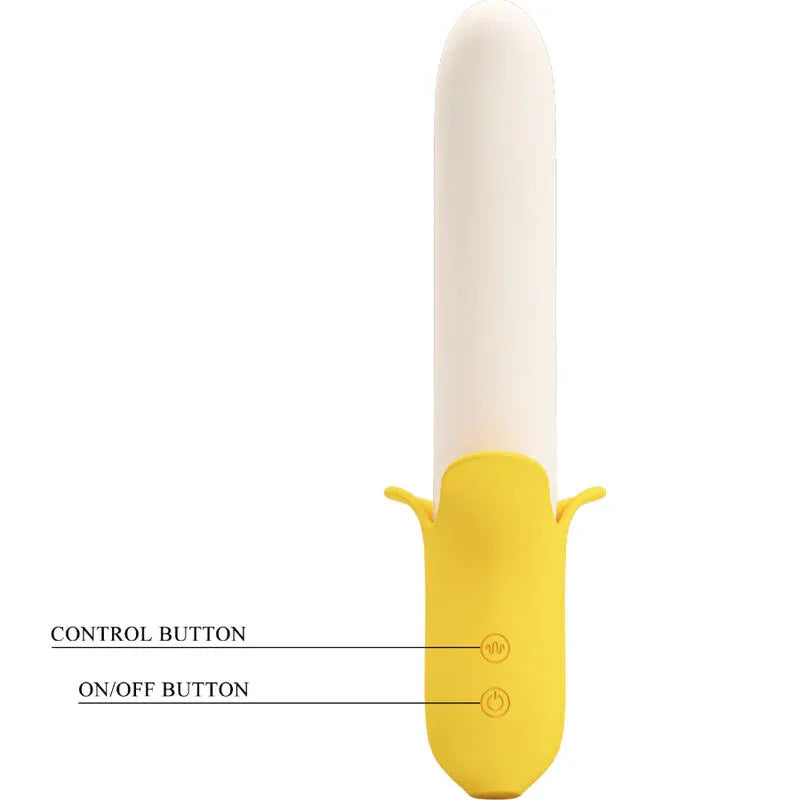 Pretty Love – Banana Geek Super Power 7 Vibrations Up&down Silicone Noir
