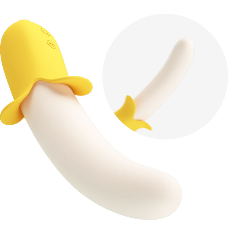 PRETTY LOVE - BANANA GEEK SUPER POWER 7 VIBRATIONS UP&amp;DOWN SILICONE NOIR