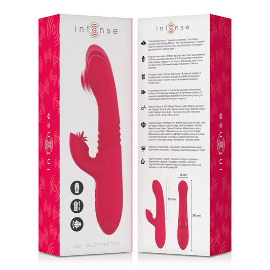 INTENSE - VIBRADOR DUA UP &amp; DOWN MULTIFUNCIÓN RECARGABLE CON LENGUA ROJA
