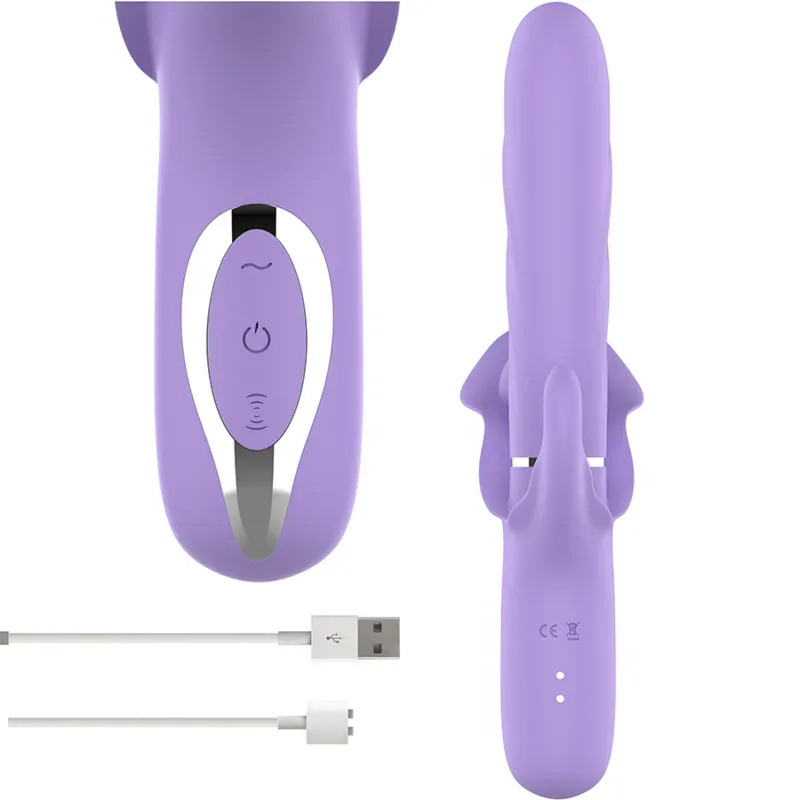 Intense – Billie Vibrateur à Aspiration Rechargeable Multifonctionnel avec Bouton Poussoir