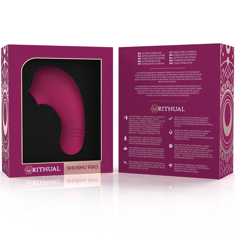 Stimulateur clitoridien stimulateur de clitoris de poche shushu pro 2 puissants moteurs