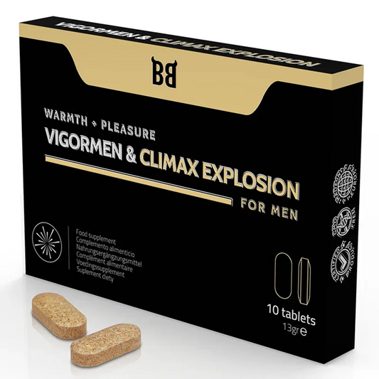 Black Bull – Vigormen & Climax Explosion Plus Grand Plaisir pour Hommes 10 Gélules