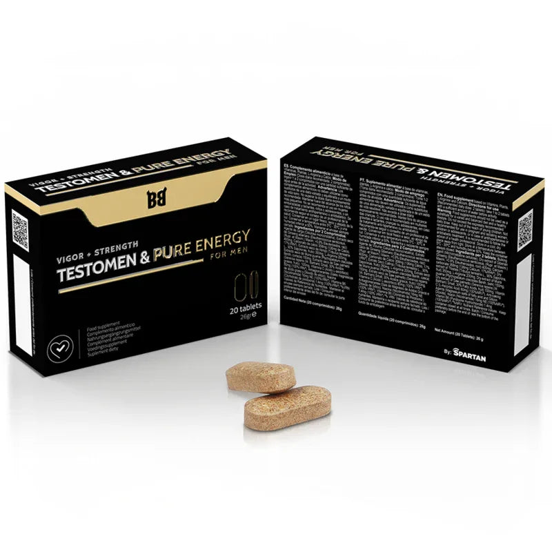 Black Bull – Testomen & Pure Energy Enhancer pour Hommes 20 Gélules