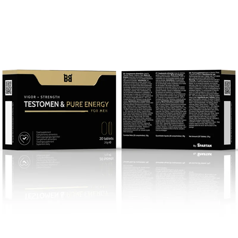 Black Bull – Testomen & Pure Energy Enhancer pour Hommes 20 Gélules