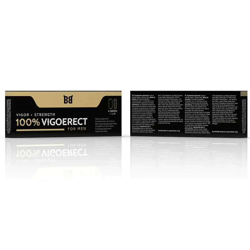 Black Bull – 100% Vigoerect Vigeur + Force pour Homme 4 Comprimes