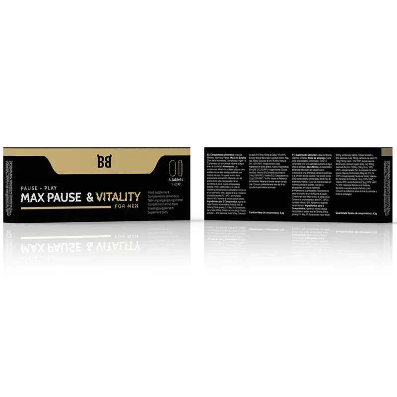 Black Bull – Retardateur de Pause et de Vitalité Maximale pour Hommes 4 Gélules