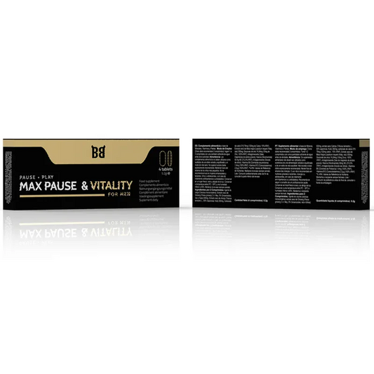 Black Bull – Retardateur de Pause et de Vitalité Maximale pour Hommes 4 Gélules