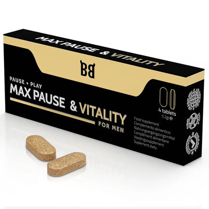 Black Bull – Retardateur de Pause et de Vitalité Maximale pour Hommes 4 Gélules