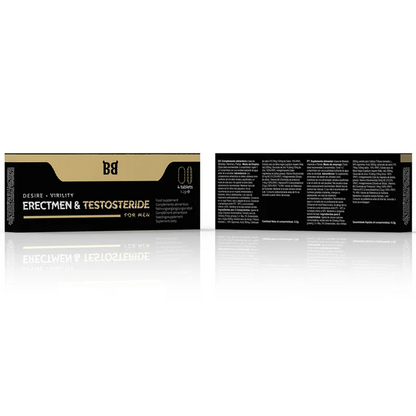 Black Bull – Erectmen & Testosteride Puissance et Testostérone pour Hommes 4 Gélules