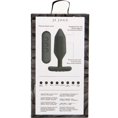 I PLAY - VIBRADOR ANAL PLUG DE ÓNIX NEGRO
