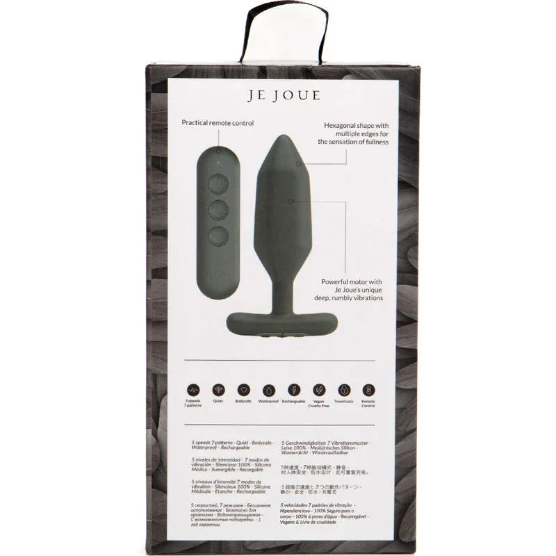 Je Joue – Vibrateur Plug Anal Onyx Noir