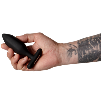 I PLAY - VIBRADOR ANAL PLUG DE ÓNIX NEGRO