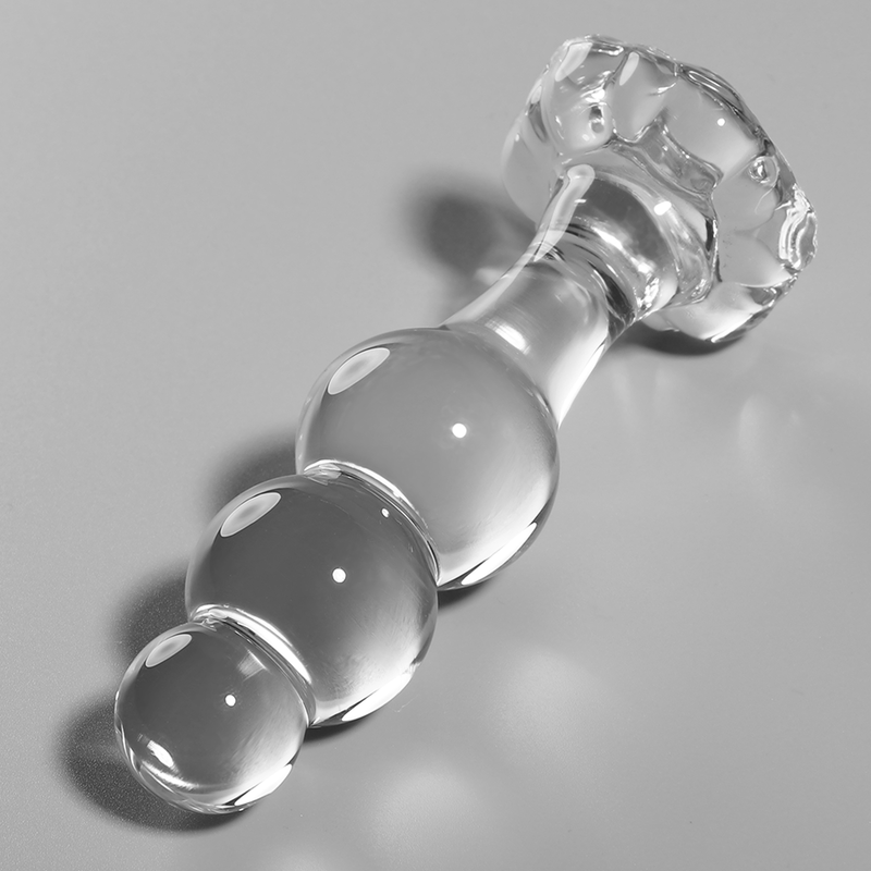Modèle 1 bouchon en verre borosilicate transparent 10.5 cm -o- 3 cm – Nebula Series By Ibiza