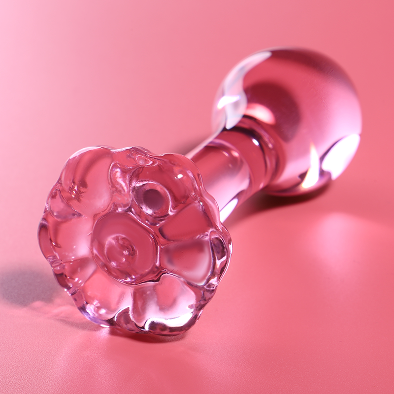 Plug anal modèle 2 verre borosilicate clair 11 cm -o- 3.5 cm – Nebula Series By Ibiza