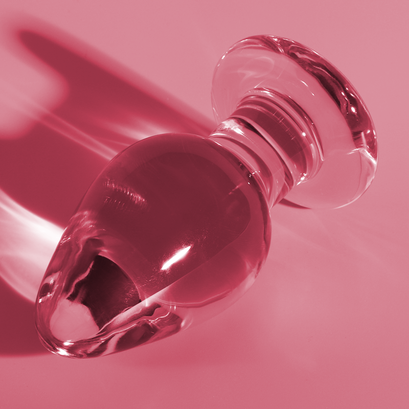 Plug anal modèle 3 verre borosilicate transparent 11 cm -o- 5 cm – Nebula Series By Ibiza