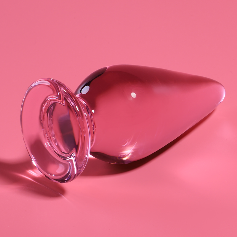 Plug anal modèle 4 verre borosilicate clair 11 cm -o- 5 cm – Nebula Series By Ibiza