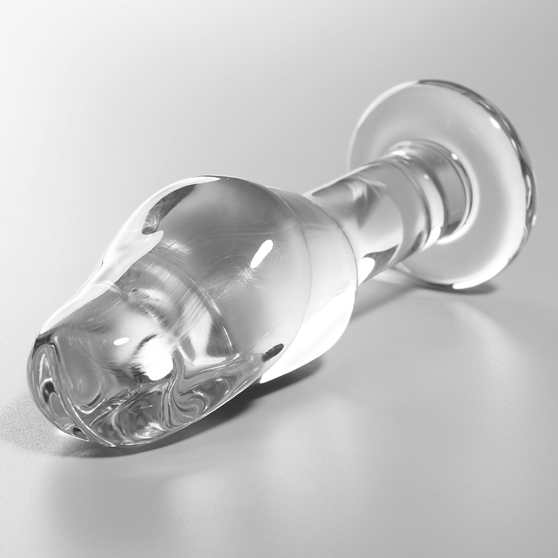 Plug anal modèle 6 verre borosilicate clair 12.5 cm -o- 4 cm – Nebula Series By Ibiza