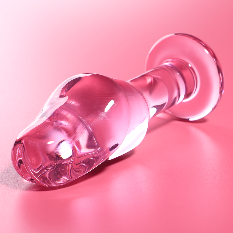 Plug anal modèle 6 verre borosilicate clair 12.5 cm -o- 4 cm – Nebula Series By Ibiza