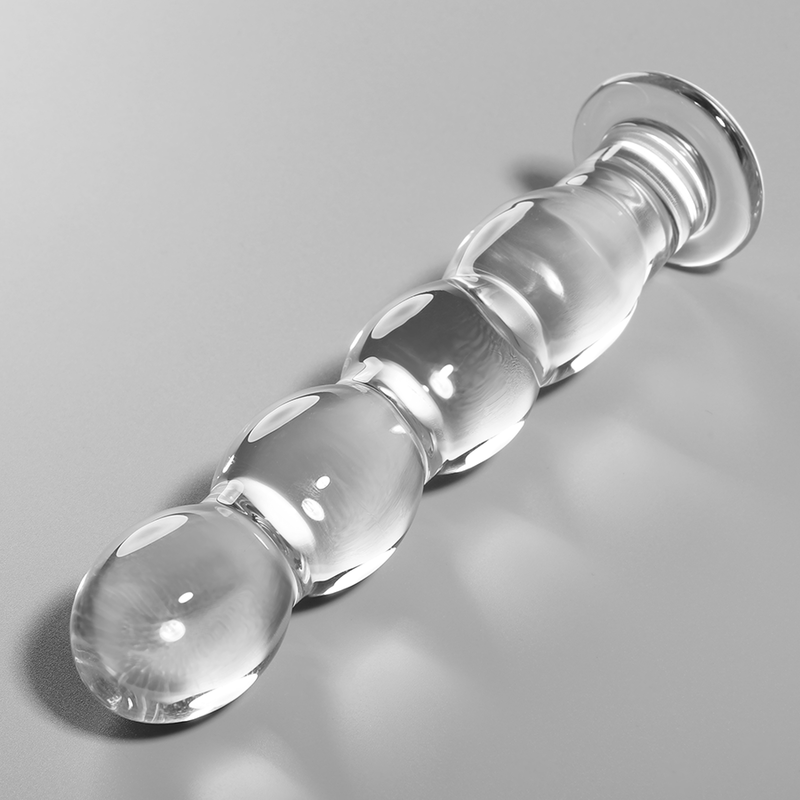 Modèle 10 gode en verre borosilicate clair 16.5 cm -o- 3.5 cm – Nebula Series By Ibiza