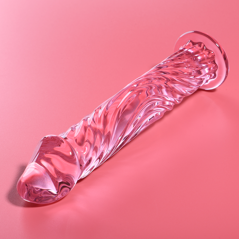 Modèle 12 gode en verre borosilicate clair 17 cm -o- 3.5 cm – Nebula Series By Ibiza