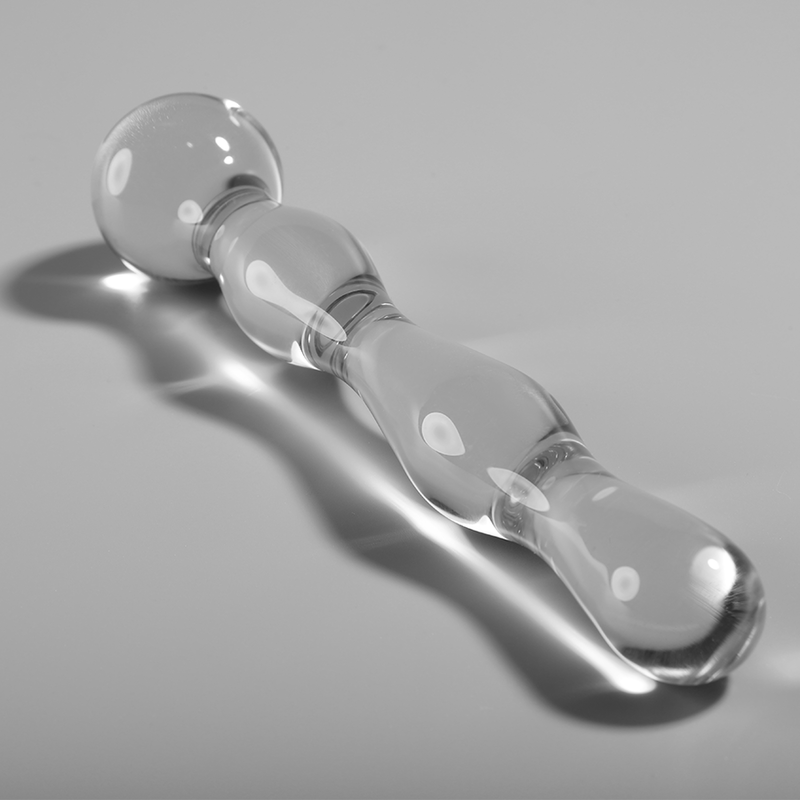 Modèle 13 gode en verre borosilicate clair 18 cm -o- 3.5 cm – Nebula Series By Ibiza