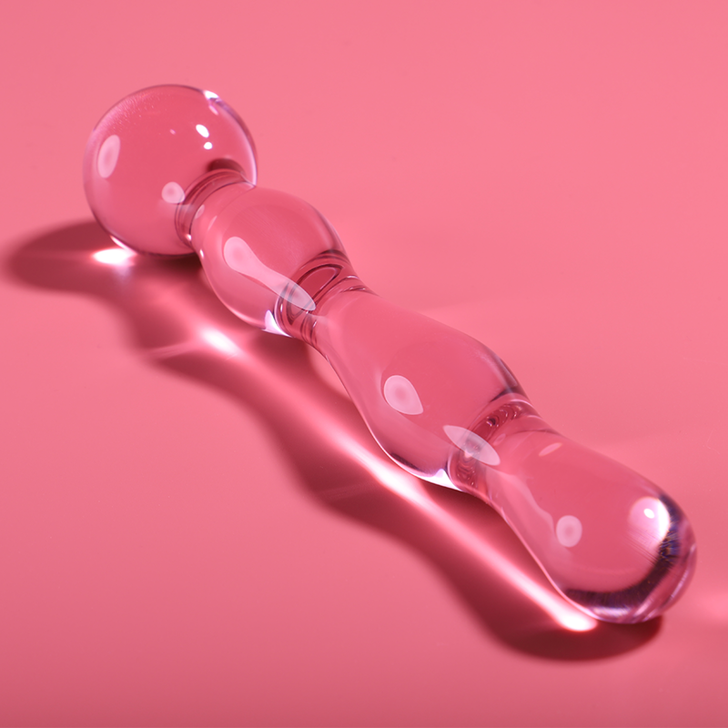 Modèle 13 gode en verre borosilicate clair 18 cm -o- 3.5 cm – Nebula Series By Ibiza